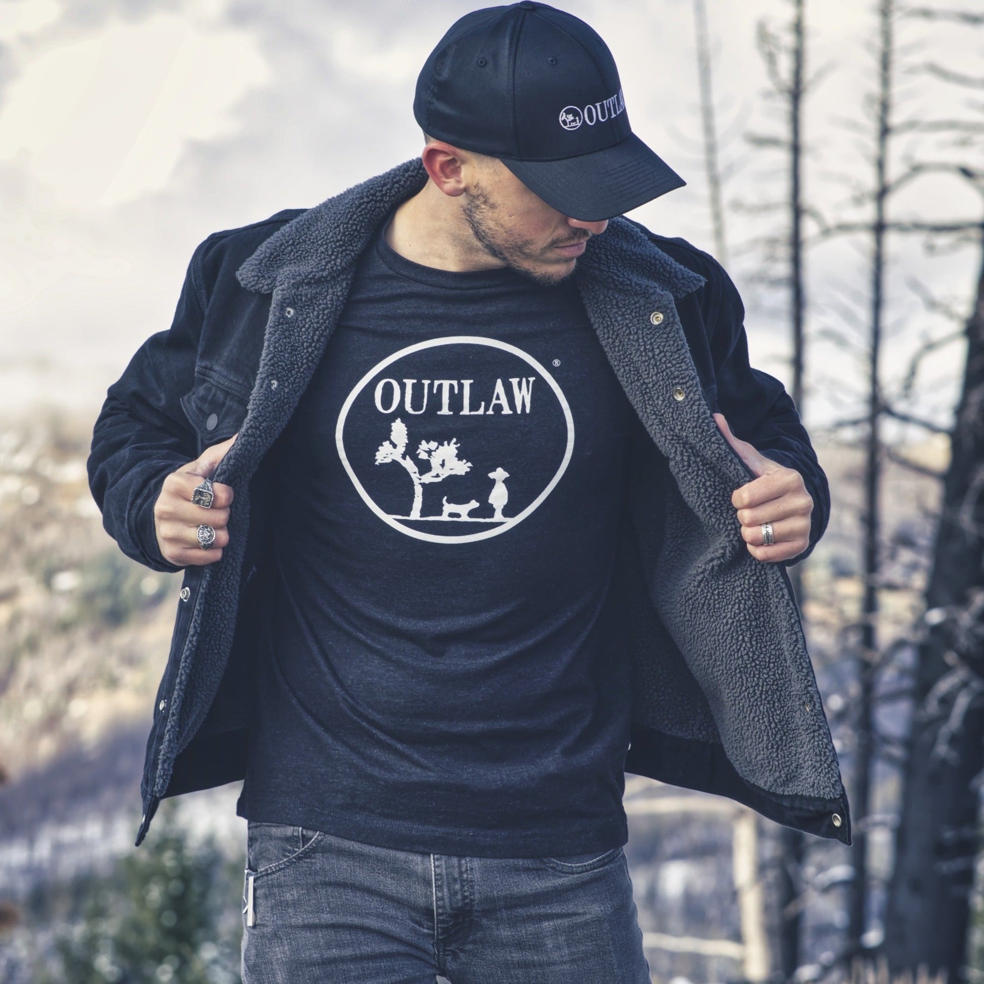 Outlaw Premium Black Short-Sleeve T-Shirt