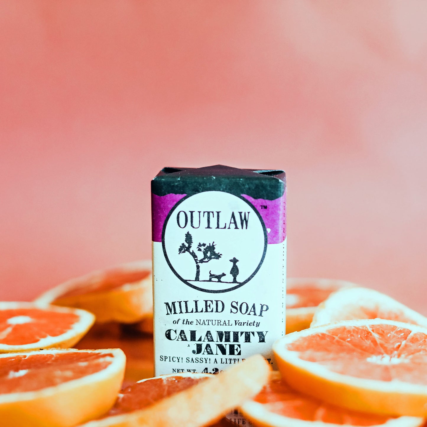 Natural orange and whiskey soap from Outlaw