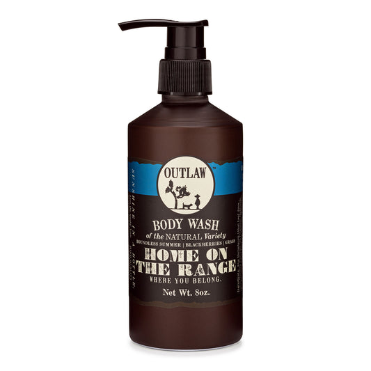 Natural body wash with Home on the Range laundry and berry scent from Outlaw