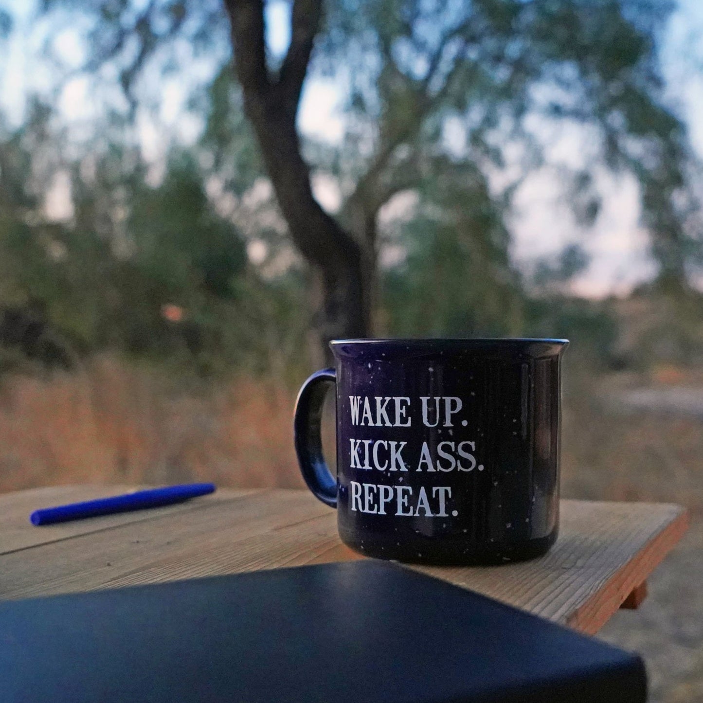 Wake Up Kick Ass Repeat Mugs