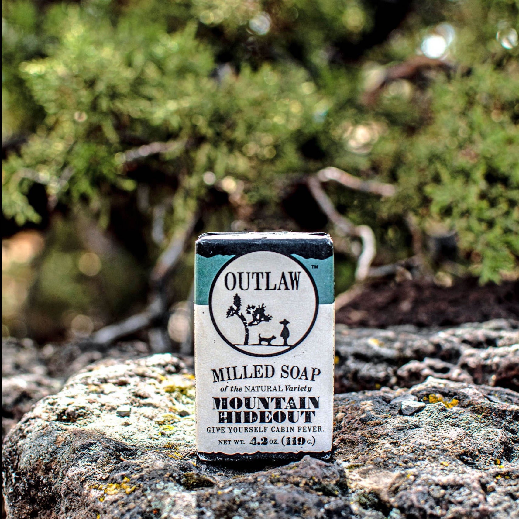 Mountain Hideout pine and earth natural soap by Outlaw