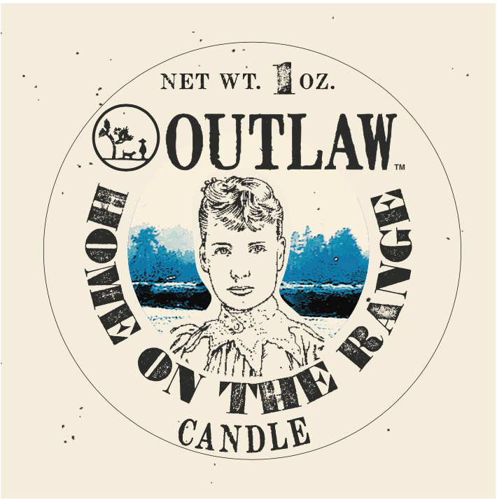 Outlaw Home On The Range Candle