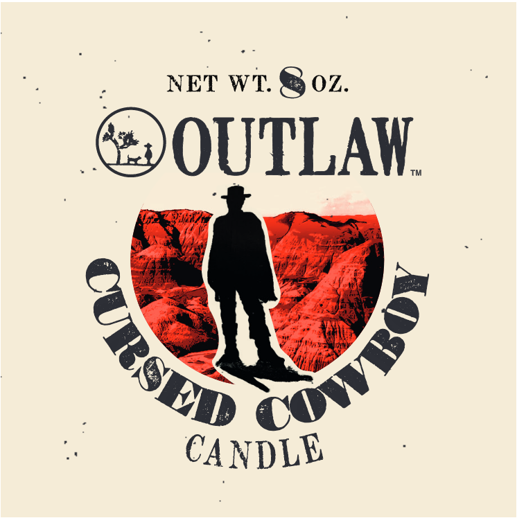 Outlaw The Cursed Cowboy Candle