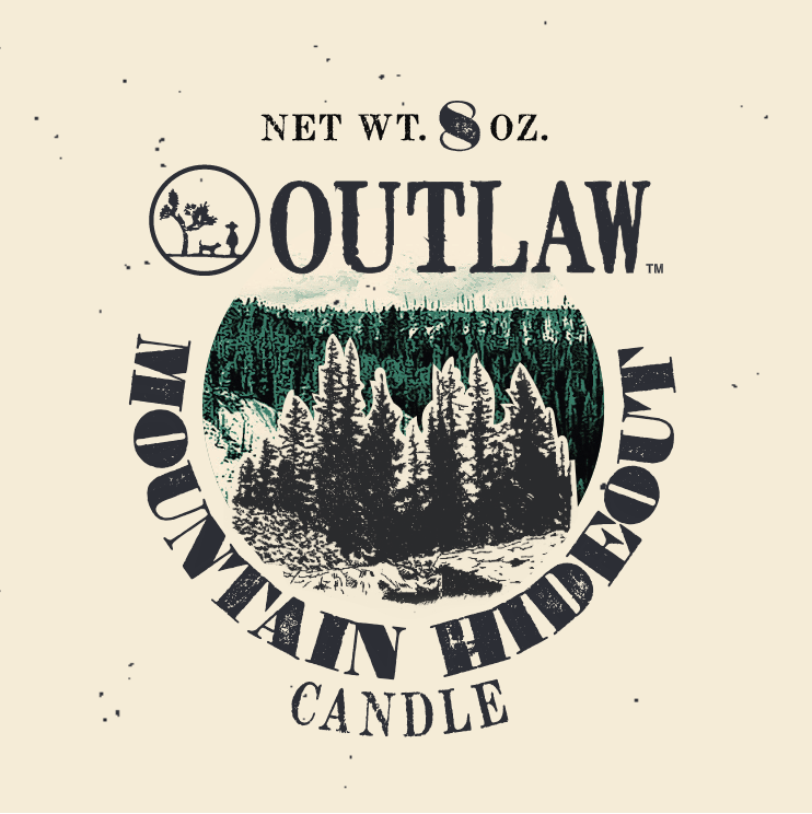 Outlaw Mountain Hideout Candle