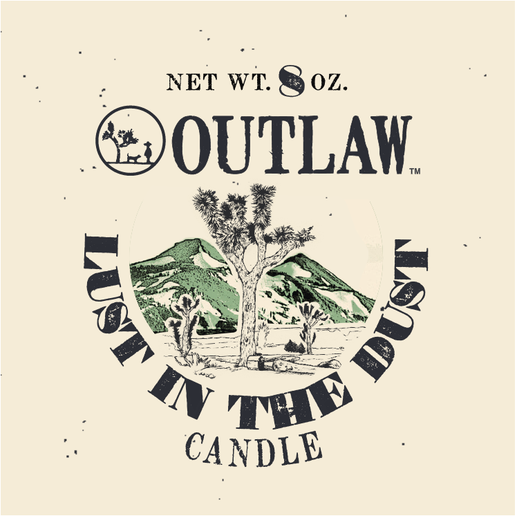 Outlaw Lust In The Dust Candle