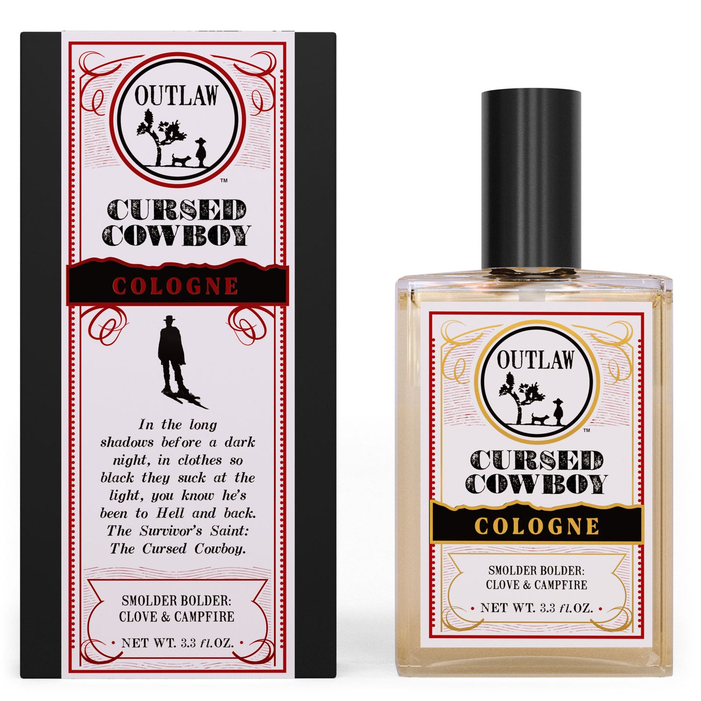 Outlaw spray cologne with Cursed Cowboy scent