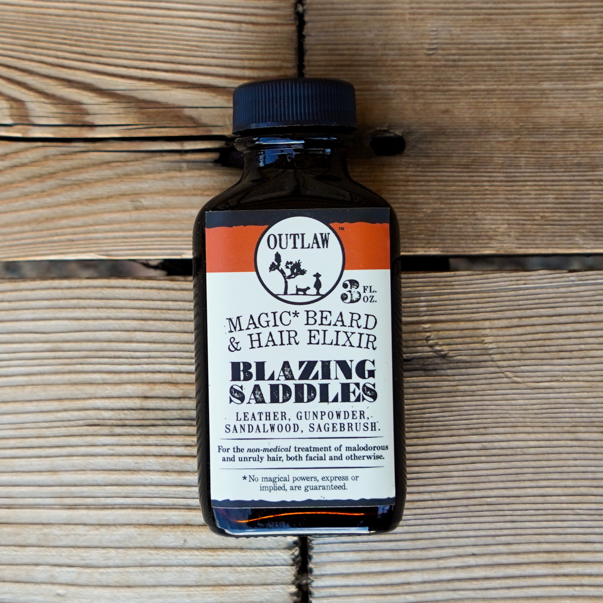 Blazing Saddles leather scented beard oil