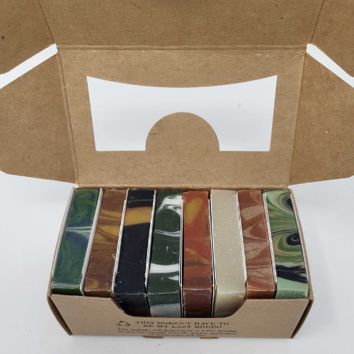 Beautiful handmade soap sample boxed gift set