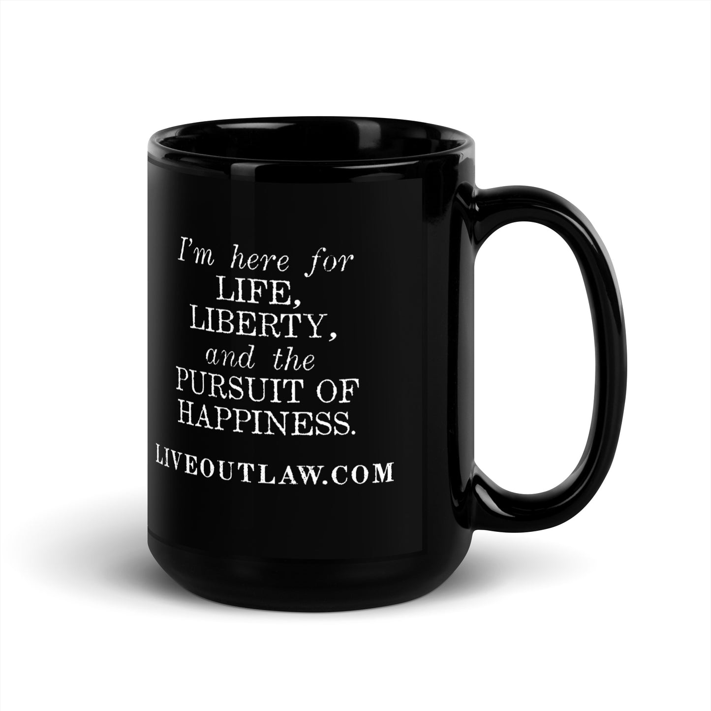 Outlaw Glossy Black Mug