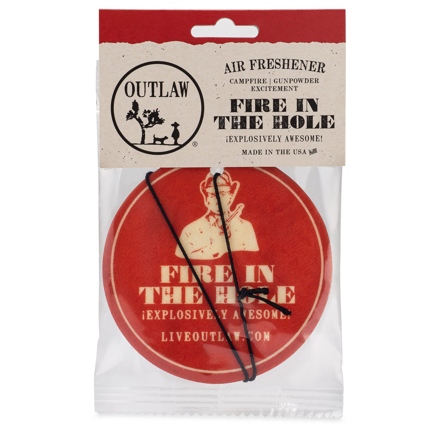 Outlaw Fire In The Hole Air Freshener