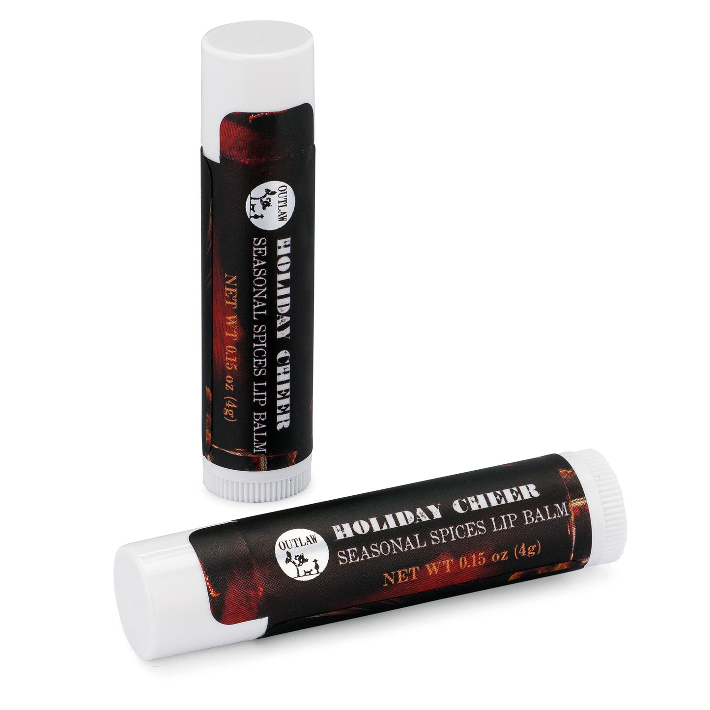 Outlaw holiday cheer mulling spices flavored lip balm