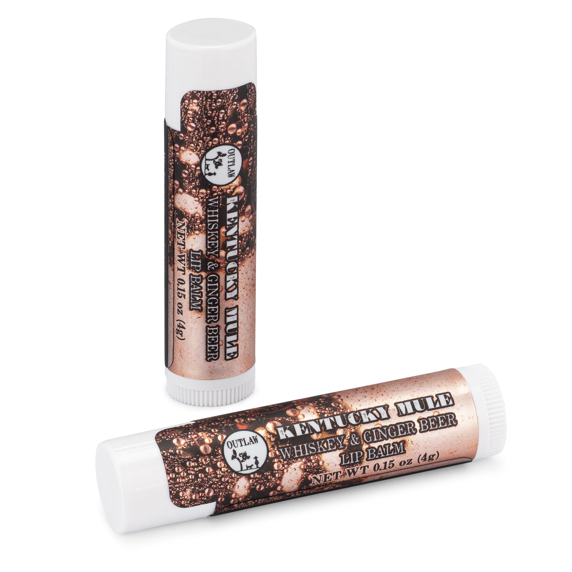 Outlaw Kentucky Mule whiskey and ginger beer flavored lip balm