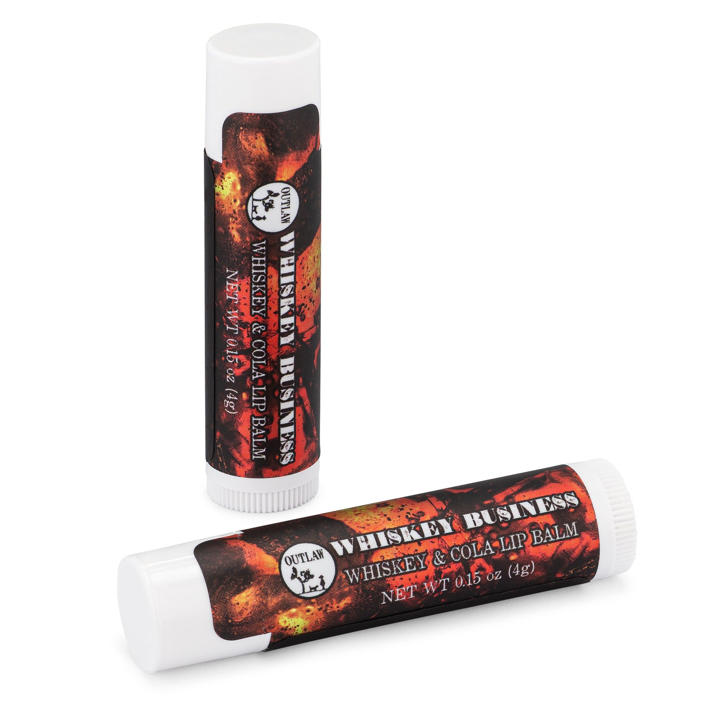 Outlaw Whiskey Business whiskey flavored lip balm