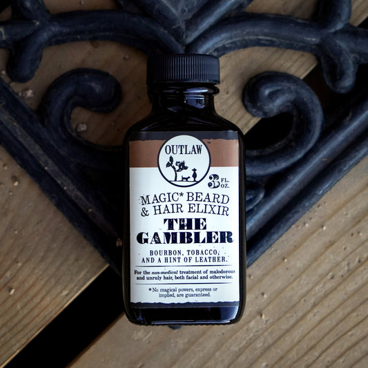The Gambler Bourbon Tobacco Leather Scented beard oil for men and women