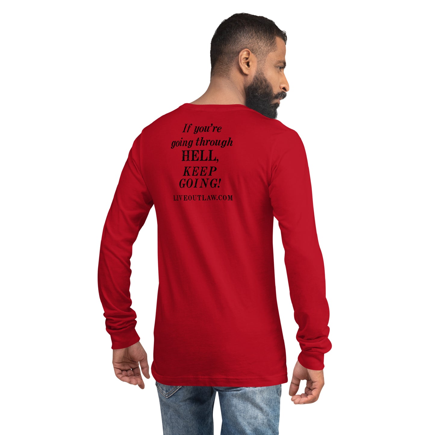 The Cursed Cowboy Limited Edition Red Long Sleeve T-Shirt