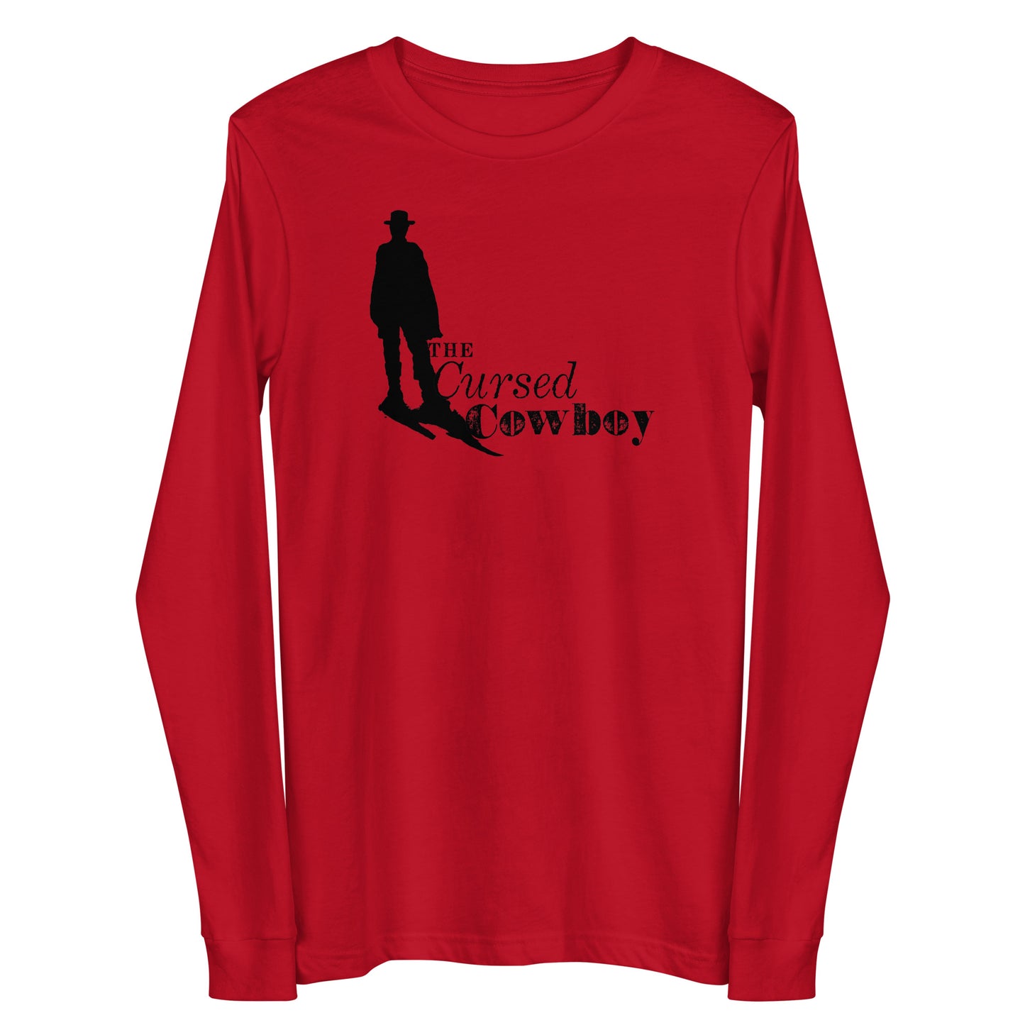 The Cursed Cowboy Limited Edition Red Long Sleeve T-Shirt